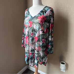 Tropical Swim Cover-up